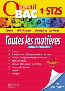 Objectif bac - toutes les matières - 1re st2s