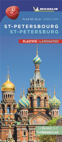 St-Pétersbourg - plan de ville plastifié - St Petersbourg citymap laminated (édition 2021)