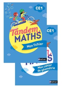 Tandem : mathématiques - CE1 - fichier de l'élève + cahier de géométrie