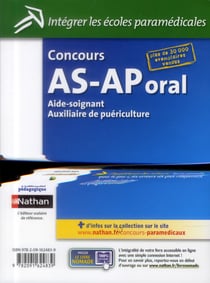 Concours aide-soignant auxiliaire de puériculture oral - intégrer les écoles paramédicales (édition 2013)