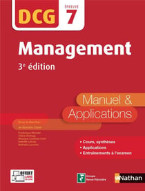 DCG - épreuve 7 - management - manuel et applications (3e édition)