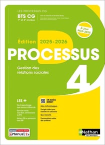 Processus 4 - Gestion des relations sociales - BTS CG 1re et 2e années - Coll. Les processus BTS CG - Éd. 2025 - Livre + licence