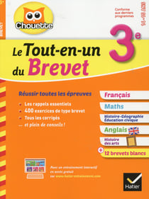 Chouette entraînement - le tout-en-un du brevet - 3ème