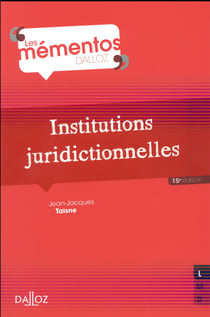 Institutions juridictionnelles (15e édition)