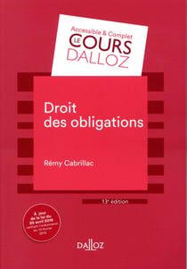 Droit des obligations (13e édition)
