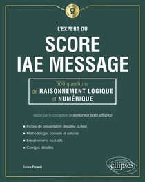 L'expert du score IAE message - 300 questions de maths