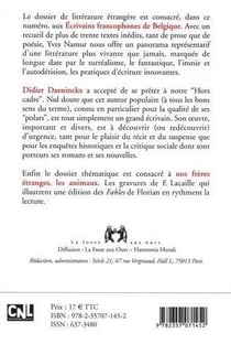 Écrivains francophones de belgique