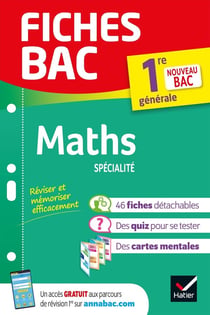 Fiches bac Tome 24 : maths - 1re, spécialité