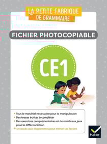 La petite fabrique de grammaire - français - CE1 - fichier photocopiable
