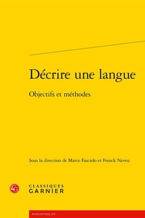 Décrire une langue : Objectifs et méthodes