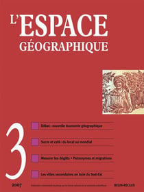 L'ESPACE GEOGRAPHIQUE