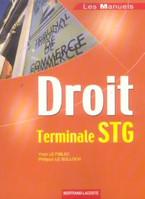 Droit - terminale stg - manuel de l'élève
