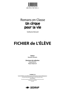Un cirque pour la vie - fichier de l'élève