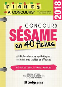 Concours Sésame - en 40 fiches (édition 2018)