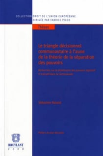 Le triangle décisionnel communautaire à l'aune de la théorie de la séparation des pouvoirs