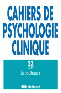 Cahiers de psychologie clinique  n.23