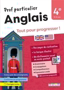 Prof particulier : Anglais : 4e - Tout pour progresser !