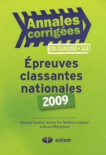 Épreuves classantes nationales 2009 - annales corrigées