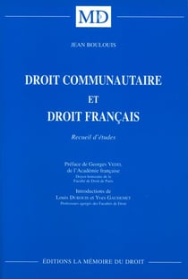 Droit communautaire et droit français