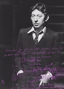 Les manuscrits de serge gainsbourg - brouillons, dessins et inédits