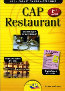CAP RESTAURANT 1E ANNEE (LIVRE DU PROFESSEUR)