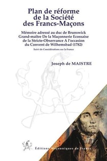 Plan de réforme de la société des francs-maçons
