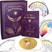 Coffret art du pendule : coffret d'initiation au pendule divinatoire avec planches de radiesthésie