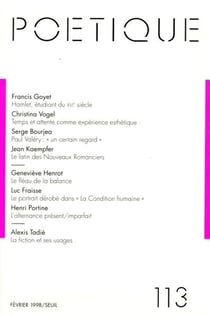 Poetique, n  113