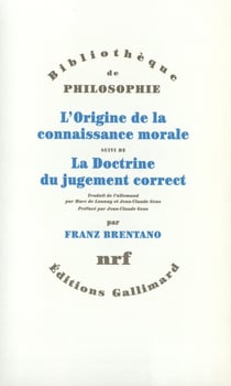 Origine de la connaissance morale/Doctrine du jugement correct