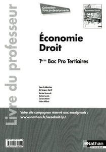 Economie - droit term protertiaires bac pro - livre du professeur voie professionnelle