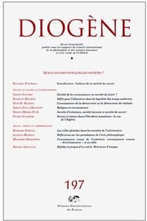 Revue diogene n.197 - quels savoirs pour quelles sociétés ?