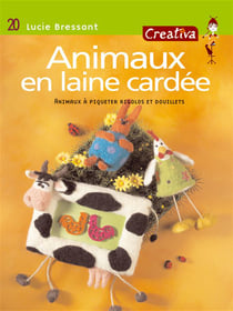 Animaux en laine cardee