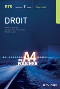 Droit bts 1ere annee tertiaire (edition 2004/2005)