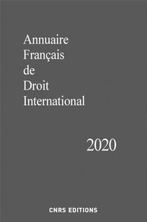 Annuaire français de droit international 2020