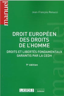 Droit européen des droits de l'homme (9e édition)