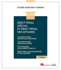 Droit pénal spécial et droit pénal des affaires (7e édition)