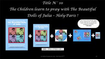 The children learn to pray with the beautiful dolls of Julia