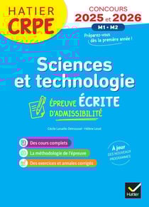 Sciences et techno - CRPE - Épreuve écrite d'admissibilité