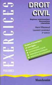 Regimes matrimoniaux. successions - 2eme edition - vol04