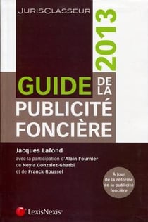 Guide de la publicité foncière 2013 (5e édition)
