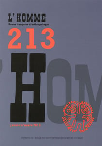 REVUE L'HOMME n.213 : janvier/mars 2015