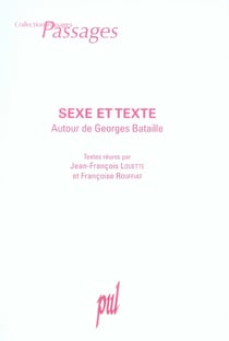 Sexe et texte. autour de georges bataille