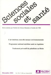 Revue sciences sociales et sante n.4