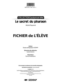 LECTURE EN TETE - SECRET DU PHARAON - LECTURE CYCLE 3 (FICHIER)