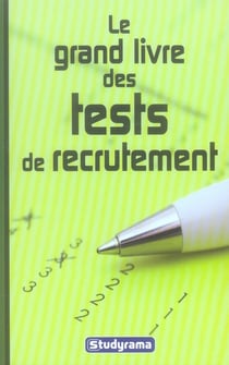 Le grand livre des tests de recrutement