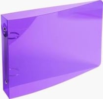 Classeur pour fiches bristol 125x200 2 anneaux 25mm polypropylene crystal colours