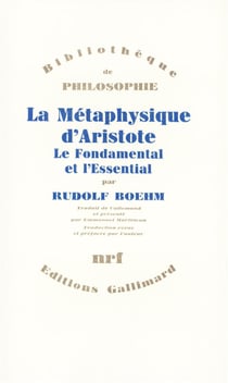 La Métaphysique d'Aristote : Le Fondamental et l'Essential. « De l'être et de l'étant » (Livre VII)