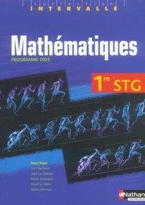 Mathématiques - 1ère stg - livre de l'élève (édition 2005)
