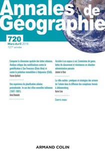 Annales de géographie - N°720 2/2018