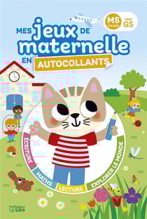 Jeux de maternelle en autocollants ms vers gs 4/5 ans
